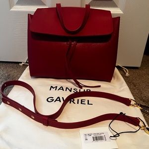 Mansur Gavriel Mini Lady Saffiano Satchel Bag